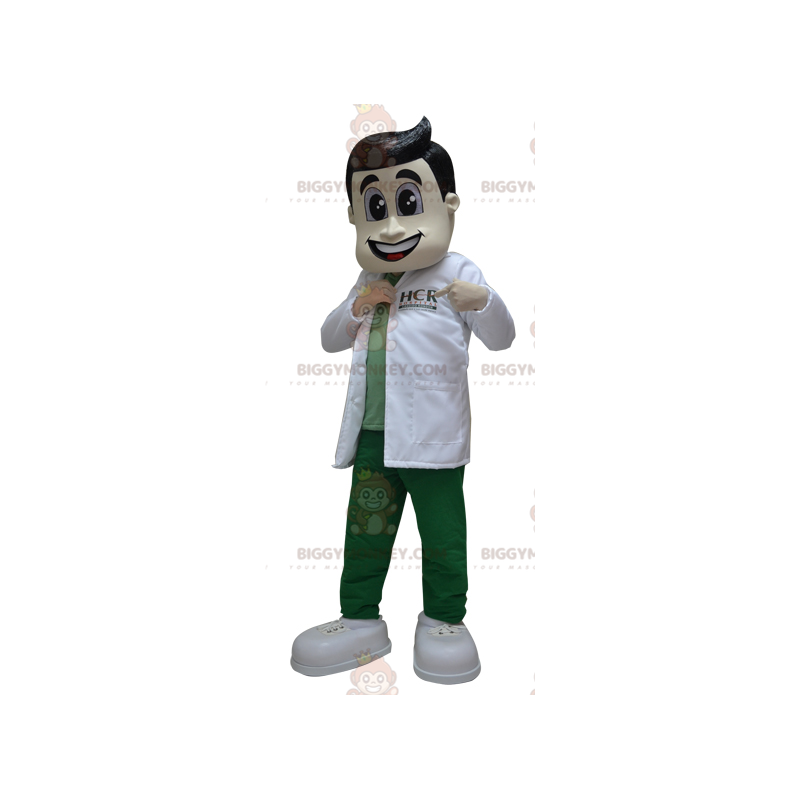 Costume de mascotte BIGGYMONKEY™ de pharmacien de docteur avec Costume de mascotte BIGGYMONKEY™ de pharmacien de docteur avec