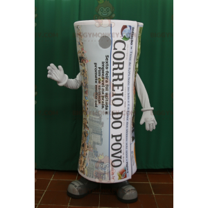 Giant Rolled Up Newspaper BIGGYMONKEY™ Mascot Costume.
