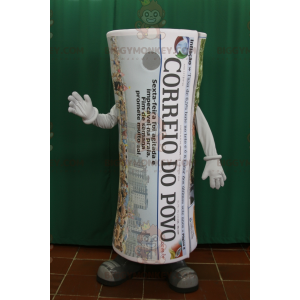 Gigantisk sammenrullet avis BIGGYMONKEY™ maskotkostyme. Avis - Maskotter av gjenstander - BIGGYMONKEY_05893 - BiggyMonkey.com