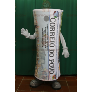 Στολή μασκότ BIGGYMONKEY™ Giant Roll Up Εφημερίδας. Εφημερίδα -