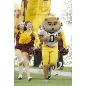 Brown Bear BIGGYMONKEY™ Mascot Costume In Sportswear –