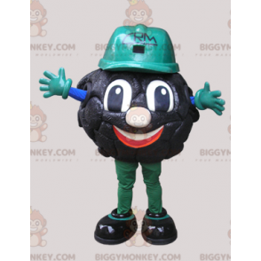 Worker Black Tar Man BIGGYMONKEY™ mascottekostuum - Heren mascottes - BIGGYMONKEY_05906 - BiggyMonkey.com