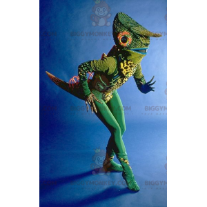 Very Original Green Chameleon BIGGYMONKEY™ Mascot Costume -