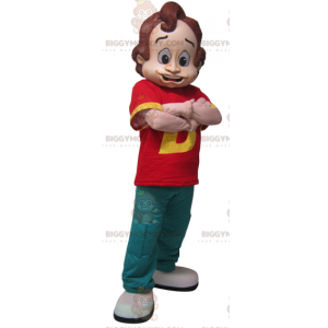 Disfraz de mascota BIGGYMONKEY™ de hombre con atuendo colorido
