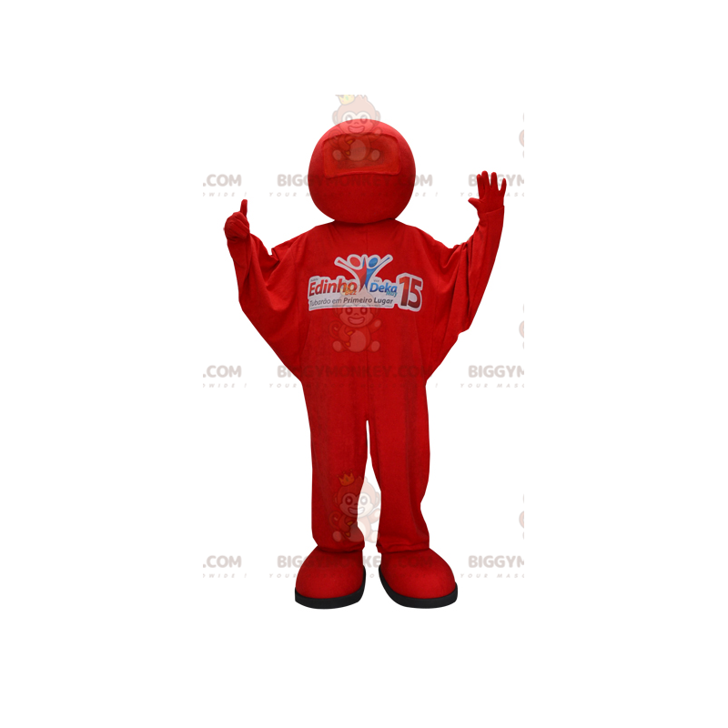 Costume de mascotte BIGGYMONKEY™ de bonhomme rouge. Costume de Costume de mascotte BIGGYMONKEY™ de bonhomme rouge. Costume de