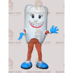 Giant White Tooth BIGGYMONKEY™ maskottiasu. Hammaslääkäri