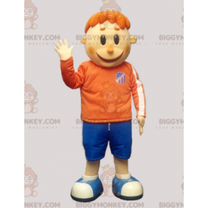 Ginger Boy BIGGYMONKEY™ Mascot Costume In Sportswear -