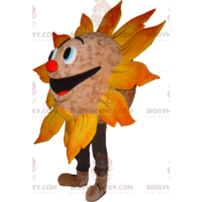 Sehr lächelnde Riesensonne BIGGYMONKEY™ Maskottchen-Kostüm - Nicht klassifizierte Maskottchen - BiggyMonkey.com