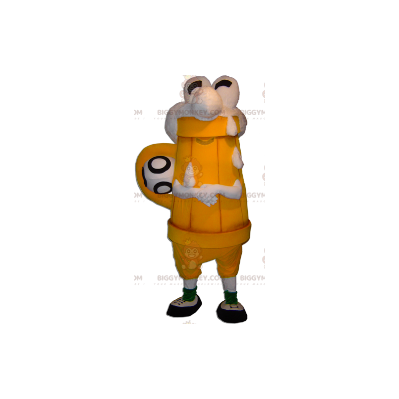 Traje de mascote de barril de cerveja gigante BIGGYMONKEY™. Traje de mascote de barril de cerveja gigante BIGGYMONKEY™.