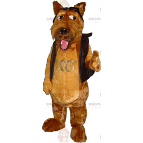BIGGYMONKEY™ Cute Soft Furry Brown Dog Mascot Costume - Dog mascots - BIGGYMONKEY_05935 - BiggyMonkey.com