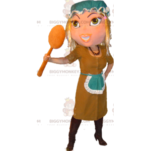 Askepot Maid BIGGYMONKEY™ maskotkostume - Kvindemasker - BIGGYMONKEY_05948 - BiggyMonkey.com