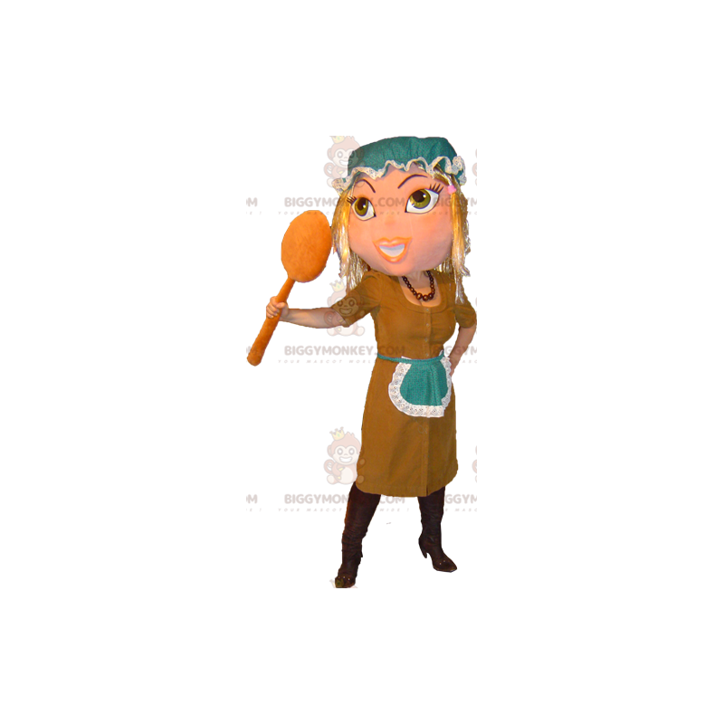 Costume da mascotte Cenerentola cameriera BIGGYMONKEY™ - Costume da mascotte Cenerentola cameriera BIGGYMONKEY™ -