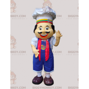 Chef BIGGYMONKEY™ Mascot Costume with Apron and Hat -