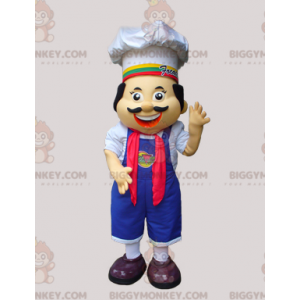Disfraz de mascota Chef BIGGYMONKEY™ con delantal y sombrero -