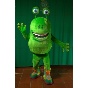 Green Creature Alien BIGGYMONKEY™ Mascot Costume -