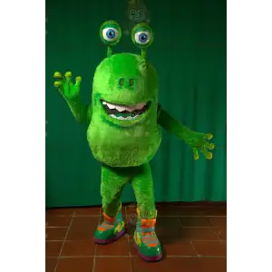 Kostým maskota Green Creature Alien BIGGYMONKEY™ –
