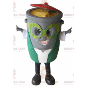 Grå soptunna BIGGYMONKEY™ maskotdräkt - BiggyMonkey maskot