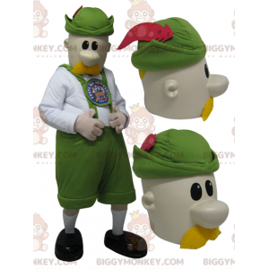 Mens BIGGYMONKEY™ Mascot Costume Dressed in Tyrolean Outfit -