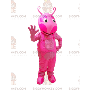 Pink Creature Insect BIGGYMONKEY™ Mascot Costume with Antennae