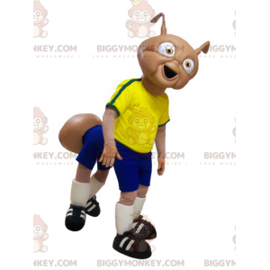 Στολή μασκότ με έντομο BIGGYMONKEY™ με στολή ποδοσφαιριστή με 4