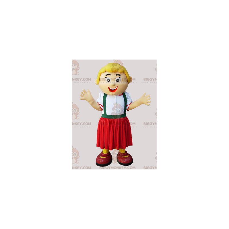 BIGGYMONKEY™ Mascot Costume Blonde Woman In Zipline Outfit – BIGGYMONKEY™ Mascot Costume Blonde Woman In Zipline Outfit –