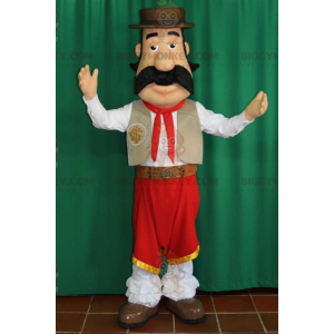 Bullfighter BIGGYMONKEY™ mascot costume. Spanish BIGGYMONKEY™