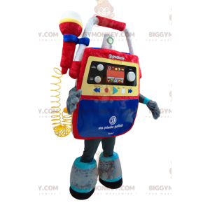 Costume de mascotte BIGGYMONKEY™ de jouet musical très coloré.