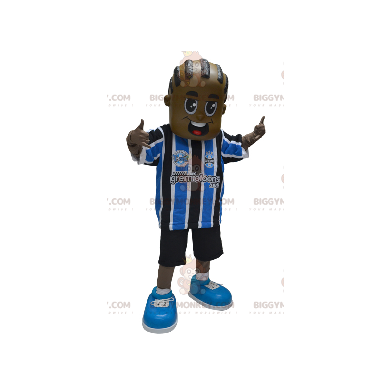 Afro-Amerikaanse jongen BIGGYMONKEY™ mascottekostuum in Afro-Amerikaanse jongen BIGGYMONKEY™ mascottekostuum in