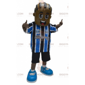 Afroamerikkalaisen pojan BIGGYMONKEY™ maskottiasu