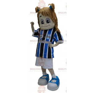 Mädchen BIGGYMONKEY™ Maskottchenkostüm in Sportkleidung -
