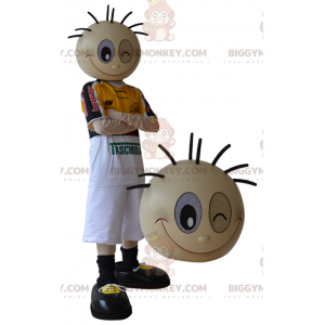 Costume mascotte BIGGYMONKEY™ da ragazzo sportivo che fa