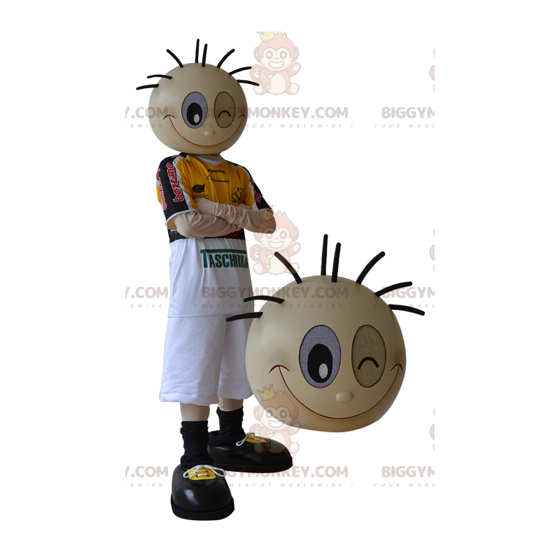 Fantasia de mascote BIGGYMONKEY™ de menino esportivo piscando - Mascote de esportes - BIGGYMONKEY_06006 - BiggyMonkey.com