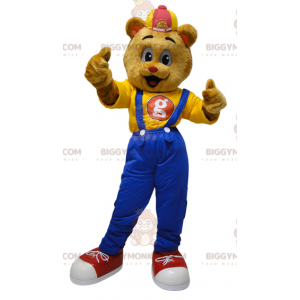 Στολή μασκότ Teddy BIGGYMONKEY™ ντυμένη με φόρμες με καπάκι -