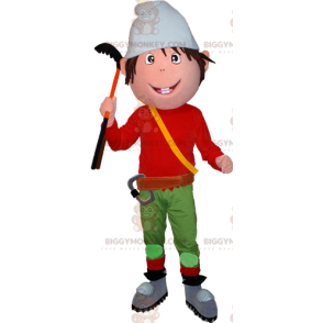 Vuorikiipeilijäkääpiö Leprechaun BIGGYMONKEY™ maskottiasu - Kadonneet eläinmaskotit - BIGGYMONKEY_06029 - BiggyMonkey.com