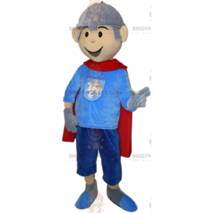 Knight BIGGYMONKEY™ Mascot Costume with Cape and Headpiece -