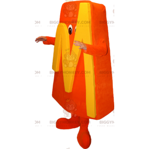 BIGGYMONKEY™ Orange Man Letter M Maskotdräkt - Maskot för män - BIGGYMONKEY_06063 - BiggyMonkey.com