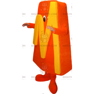 BIGGYMONKEY™ Orange Man Letter M Mascot Costume -