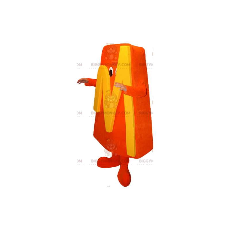 BIGGYMONKEY™ Orange Man Letter M Mascot Costume – BIGGYMONKEY™ Orange Man Letter M Mascot Costume –