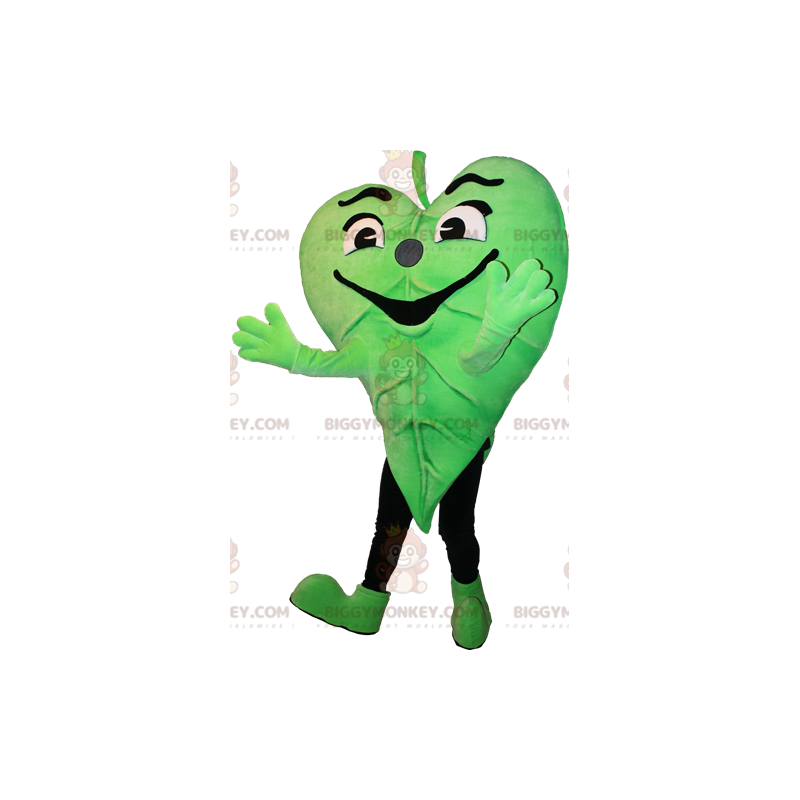 Costume de mascotte BIGGYMONKEY™ de feuille verte. Costume de Costume de mascotte BIGGYMONKEY™ de feuille verte. Costume de