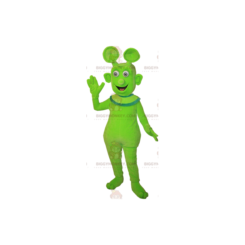 Costume de mascotte BIGGYMONKEY™ d'alien d'extra-terrestre vert Costume de mascotte BIGGYMONKEY™ d'alien d'extra-terrestre vert