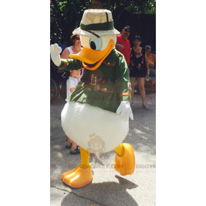 Donald Duck BIGGYMONKEY™ Mascot Costume Dressed as an Explorer