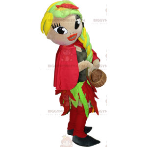 BIGGYMONKEY™ mascot costume of very flirtatious and colorful