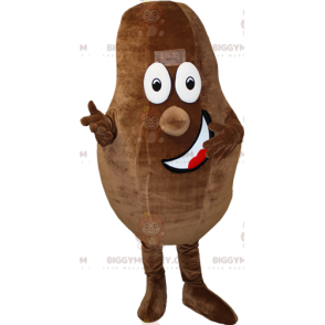 Στολή μασκότ BIGGYMONKEY™ Giant Cocoa Bean. Στολή μασκότ σοκολάτας BIGGYMONKEY™ - Μασκότ τροφίμων - BiggyMonkey.com