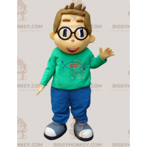 Computer Scientist Nerd Schoolboy BIGGYMONKEY™ Mascot Costume -