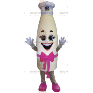 Costume de mascotte BIGGYMONKEY™ de bouteille de lait géante