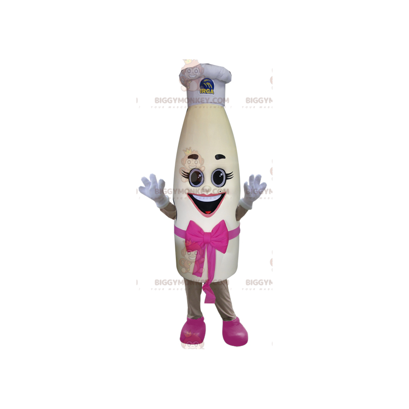 Traje de mascote de garrafa de leite gigante BIGGYMONKEY™ com Traje de mascote de garrafa de leite gigante BIGGYMONKEY™ com
