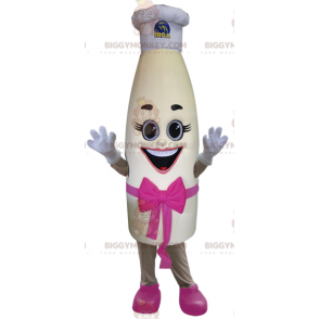 BIGGYMONKEY™ Costume mascotte bottiglia di latte gigante con