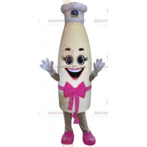 Costume de mascotte BIGGYMONKEY™ de bouteille de lait géante