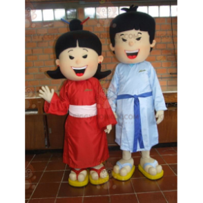 Asiatisches Paar Maskottchen BIGGYMONKEY™s. chinesisches Maskottchen BIGGYMONKEY™s - BiggyMonkey.com