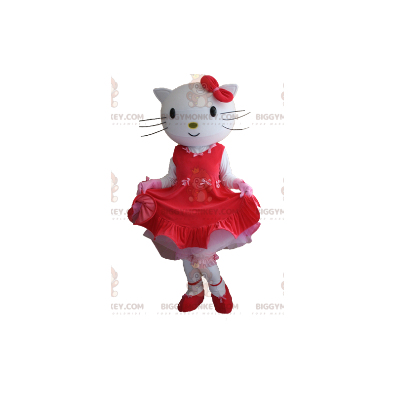 BIGGYMONKEY™ Hello Kitty Famous Cartoon Cat Mascot Costume -